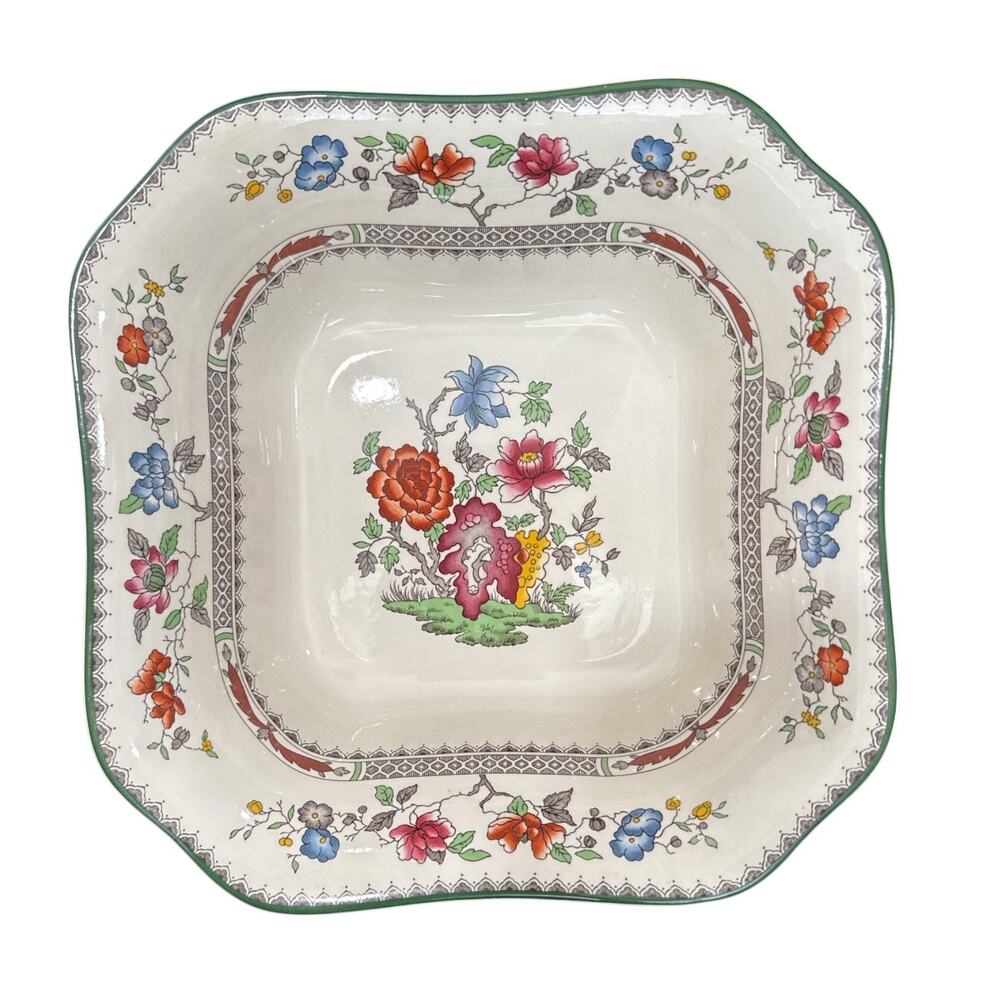 Vintage Spode England Chinese Rose Serving Bowl